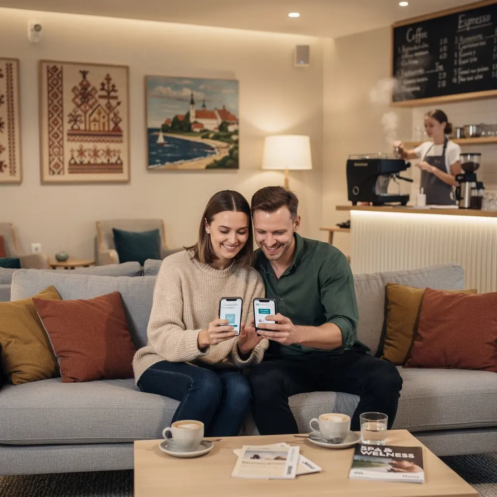 Bērnu rotaļu laukums brīvdienu centrā ar dažādām atrakcijām.